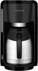 Espressor cu filtru Rowenta Adagio, carafă termică din oțel inoxidabil, menține cafeaua caldă până la 4 ore, capacitate 10-15 cești, capacitate 1,25 l, coș filtru detașabil, oprire automată, negru, CT3818