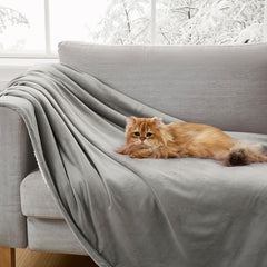 UGG 01465 Bliss Sherpa Couverture entièrement réversible pour canapé ou lit Lavable en machine Facile d'entretien Couverture de luxe surdimensionnée en peluche douce 178 x 127 cm Seal Naty Shop Couettes et couettes