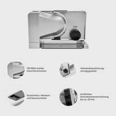 Trancheuse électrique multifonctionnelle Ritter Serano 5, fabriquée en Allemagne Rasnite et Slicers Naty Shop