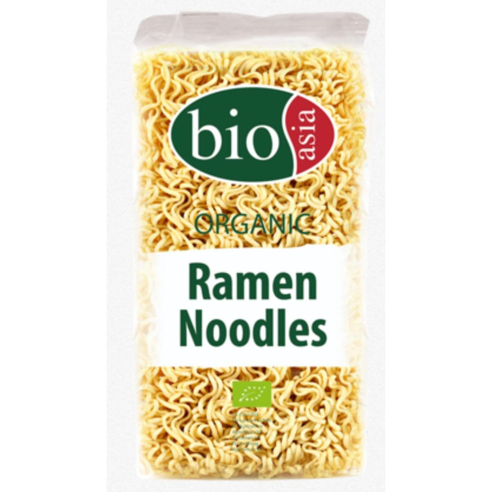 BIOASIA Nouilles Ramen Bio, Sans Oeufs, Rapides et Faciles, Végétariennes (1 x 250g)