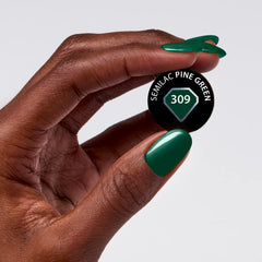 Vernis à Ongles UV Semilac Hybrid 309 Vert Pin 7ml Collection Festive Wonder Colors
