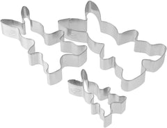 Dr. Oetker Lot de 3 emporte-pièces en forme de lapin – Pâques dorées, plateau/tôle d'acier étamé, passe au four, fabriqué en Allemagne