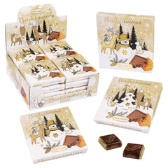 Günthart 16 morceaux de chocolat cadeau d'hiver avec divers motifs, 608 grammes Bonbons au chocolat Naty Shop Default Title