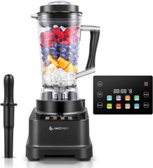 Blender AMZCHEF, 8 menus intelligents et 10 vitesses, écran tactile LCD Cuisine Naty Shop Schwarz