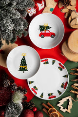 Excelsa Prêt pour Noël Tellerservice, 18 pièces