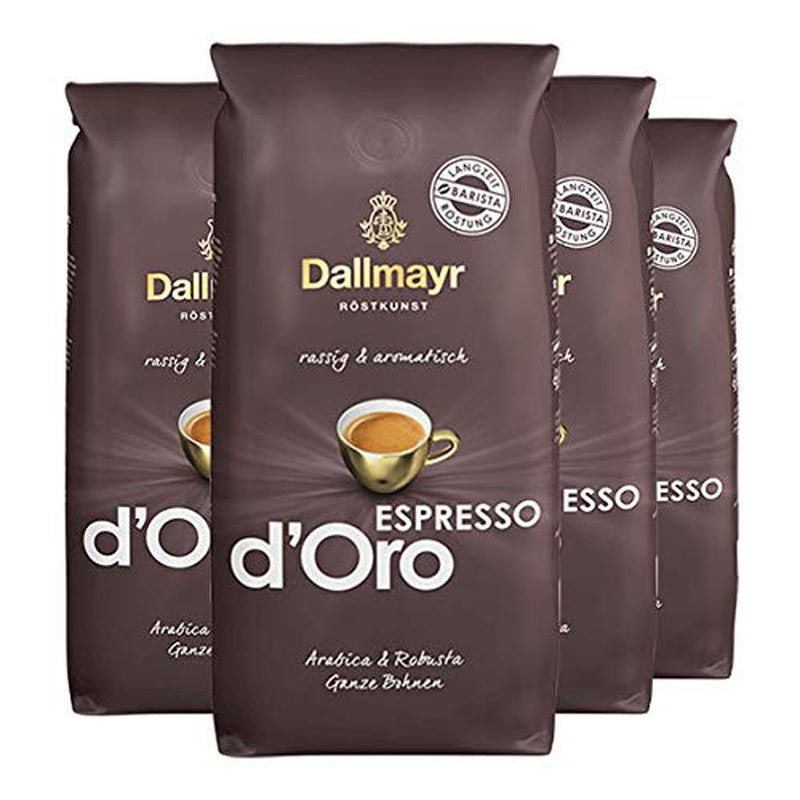 Espresso d'Oro en grains entiers 4x 1000g (4000g) - café fortement aromatisé