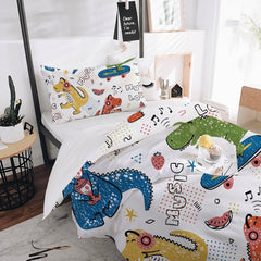 Linge de lit enfant garçon divers modèles avec fermeture éclair, microfibre polyester Linge de lit - enfant Naty Shop