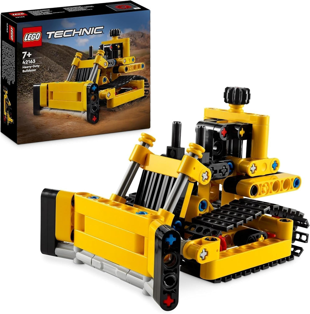 LEGO Technic Bulldozer lourd Jouet de construction Bulldozer Ajoutez à votre chantier de construction Jouet de construction pour enfants Cadeau technologique pour garçons et filles de 7 ans 42163 Ensembles de construction Besuche den LEGO-Store Single