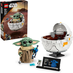 LEGO Star Wars 75403 Grogu dans son berceau de répulseur mandalorien - Figurine à collectionner - Modèle à construire, jouer et exposer - Décorations pour la maison - Cadeau pour les garçons et les filles à partir de 10 ans Ensembles de construction Besuche den LEGO-Store Titre par défaut