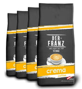 Café Crème DER-FRANZ, Force 4/5, 100% Arabica, grains de café entiers, 4 X 1000 G Coffee Naty Shop Default Title