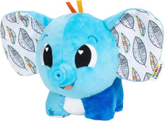 LAMAZE Puffaboo elefant, jucărie pentru nou-născuți, jucărie senzorială pentru copii, cadou pentru noii părinți, jucărie de dezvoltare pentru băieți și fete de la 3 luni, L27467 Jucarii Bebe Naty Shop Modern
