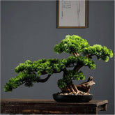 Künstlicher Bonsai-Baum, 43,2 Cm, Künstlicher Bonsai-Kiefer, Realistische Künstliche Pflanzendekoration, Topfpflanzen, Künstliche Zimmerpflanzen, Für Desktop-Display