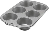 Wilton 445291 445291 Moule à muffins Jumbo, revêtement antiadhésif, 6 trous, 4,5 X 22,2 X 34,2 cm, moules et plaques à pâtisserie en acier Naty Shop