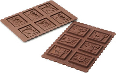 Silikomart 22.172.77.0165 CKC, 12 Monstri de Ciocolata pe Biscuiti Bucatarie Naty Shop