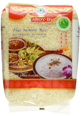 Riz parfumé Aroy-D, 100% riz à grains longs, 1 paquet (1 x 2 kg)
