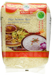 Orez parfumat Aroy-D, orez cu bob lung 100%, 1 pachet (1 x 2 kg)