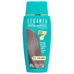 Leganza Baume Naturel Teinture Capillaire Couleur 71 Café Latte | Teinture capillaire sans ammoniaque | Enrichi de 7 huiles naturelles | 150 ml de teinture capillaire Naty Shop 71 Café Latte