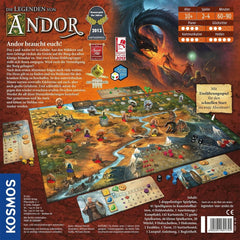 KOSMOS 691745 Legends of Andor - Core Game Fantasy Classic Kennerspiel des Jahres 2013 Jeu de société coopératif fantastique à partir de 10 ans