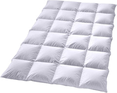 Plapumă din puf Billerbeck Martina® - Plapumă 135 X 200 Cm - Plapumă pentru toate anotimpurile - Potrivit pentru alergici - 90% puf de gâscă, 10% pene de gâscă - Alb Plapumi si pilote Naty Shop