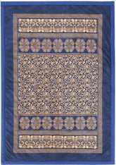 BASSETTI coton à carreaux TORCELLO coloris BLEU FONCÉ B1 taille 135X190 Couettes et couettes Naty Shop Bleu foncé 135X190