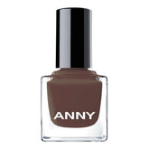 Oja ANNY – Oja colorată de înaltă calitate, cu strălucire de lungă durată, rezistentă la ciobire și cu uscare rapidă, culoare: roșu soră - maro mocha elegant - 15 ml