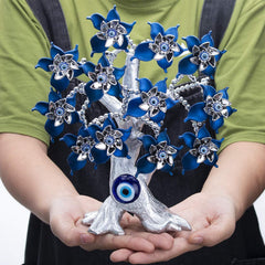 Statue turque de protection contre le mauvais œil de 26,7 cm pour la chance, décoration d'arbre feng shui pour la maison Statuettes et sculptures Naty Shop