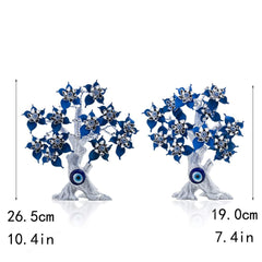 Statue turque de protection contre le mauvais œil de 26,7 cm pour la chance, décoration d'arbre feng shui pour la maison Statuettes et sculptures Naty Shop