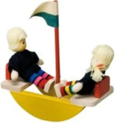 Accessoires pour maison de poupée 22010, couleur bois, jaune, rouge