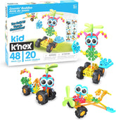 K'NEX Kid Zoomin' Buddies 20 Modèle | Bastelset pour enfants avec 48 pièces | Jeux d'apprentissage pour les enfants, les lustres et les couleurs Jouets de jeux pour les jeunes et les filles, Jeux de construction à partir de 3 ans |