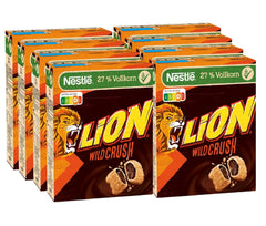 Céréales LION Wildcrush, chocolat et caramel Céréales pour petit-déjeuner, paquet de 8 x 360 grammes Naty Shop Default Title