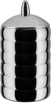 Alessi Kalistò 2 CB02 - Borcan de bucătărie din oțel inoxidabil 18/10 cu buton din aluminiu, 114 cl, argintiu Cutii depozitare alimente Naty Shop Kalisto 2