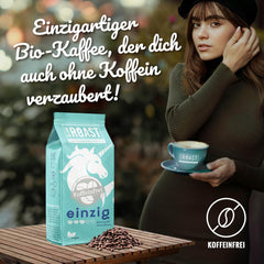 Rôti vierge - EINZIG - 1kg - Kaffeebohnen kafeinfrei - 100% Arabica du Pérou - schonend & umweltfreundlich entkoffeiniert - säurearm mit voller Crema - idéal pour jede Zubereitungsart