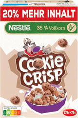 Nestlé Cookie Crisp (+20%), céréales de petit-déjeuner à grains entiers pour enfants, paquet de 1 (1x450g)