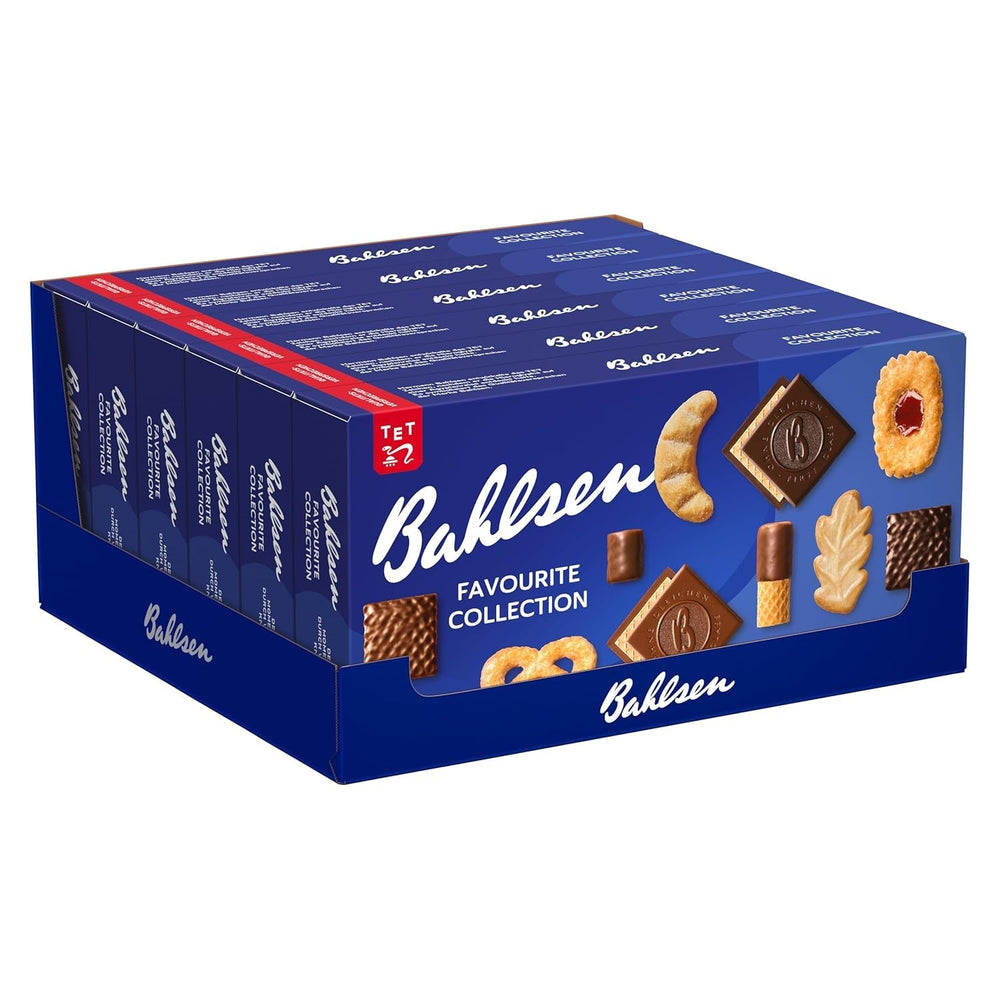 Bahlsen Favourite Collection S Pack de 6 Biscuits Croquants & Mélange de Gaufrettes Chocolat Noir Lait (6 x 161g / 966g)