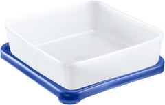 Westmark 4 boîtes de conservation/congélation alimentaire, avec couvercle, capacité : 0,25 l chacune, empilables, plastique, Trio, couleur : transparent/bleu, 25042270 Boîtes de conservation alimentaire Naty Shop