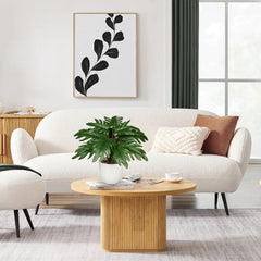 Hollyone Kunstpflanze Klein, 28 Cm Philodendron Pflanze Künstlich Mit Topf, Kunstpflanzen Wie Echt, Gefälschte Pflanze Für Badezimmer Deko Wohnzimmer Schlafzimmer Tischdeko