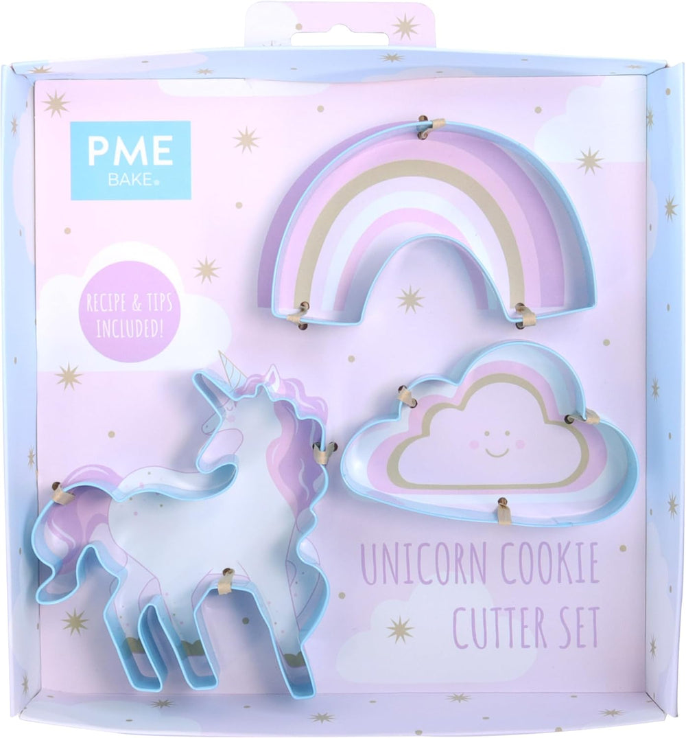 Lot de 3 Biscuits Licorne, Bleu