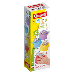 Quercetti - 4144 Momy Soft Happy Sound 4pcs jouet en plastique souple pour les tout-petits Bebe Toys Naty Shop titre par défaut