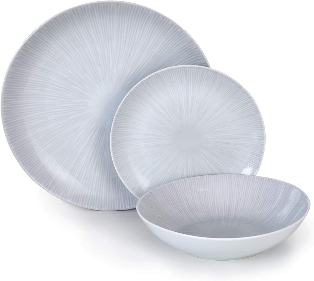 Barazzoni 82000625, Service de table, 18 pièces, 6 personnes, gris, porcelaine Services de table Naty Shop Default Title