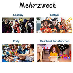 Byhoo 6PCS Teinture capillaire temporaire pour cheveux noirs, craie pour cheveux, teinture capillaire lavable, idée cadeau pour les filles, cadeau d'anniversaire pour les adolescentes. Teinture capillaire Naty Shop