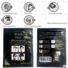 Coloration instantanée des cheveux Shampooing colorant pour cheveux noirs dure 30 jours Ingrédients naturels Naty Shop Hair Dye