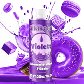 Colorant alimentaire - Gikikoko 200 ml colorant alimentaire liquide, très concentré, colorant alimentaire pour pâtisserie, macarons, gâteaux, gelée, fondant, biscuits, slime DIY (violet)