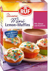 RUF Mini muffins au citron, mélange à pâtisserie au goût de citron, 350 grammes Kitchen Naty Shop Lemon