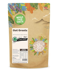 Gruaux d'avoine Wholefood Earth 2 kg | Sans OGM | Naturel | Riche en fibres