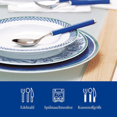 Villeroy & Boch - Jouez ! Couverts Océan Bleu, Coffret de 30 pièces Cuisine Naty Shop