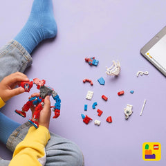 LEGO Marvel Spider-Man Mech contre. Anti-Venom - Jouet de super-héros avec 2 figurines - Figurine avec bras, jambes et doigts mobiles - Cadeau pour garçons et filles à partir de 6 ans 76308 Besuche den LEGO-Store Building Sets