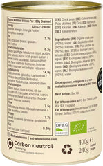 Mangez des pois chiches biologiques sains, 400 g (paquet de 12) – cuits dans l'eau, sans sel ajouté, 100 % naturels, source de protéines, végétaliens, doublure sans BPA et emballage neutre en CO2