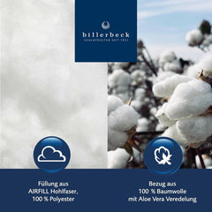 Couette Billerbeck S20 Superlight - Couette d'été - 135 X 200 Cm - Couette d'été légère - AIRFILL® - fibres creuses, 100% polyester, blanc Couettes et couettes Naty Shop