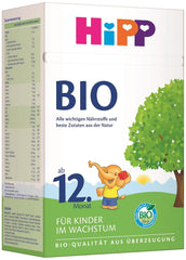 Lait de croissance biologique HiPP (4 x 600 g) après 12 mois avec calcium, fer, vitamines C et D pour les tout-petits en pleine croissance, meilleure qualité biologique