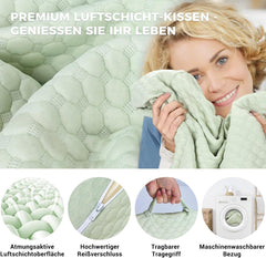 Oreiller compensé réglable pour enfants, oreiller de lecture en mousse haute densité pour lit et canapé, oreiller de tête ergonomique pour l'apnée du reflux du sommeil, oreiller de jambe/oreiller de dos pour jouer et lire (vert)